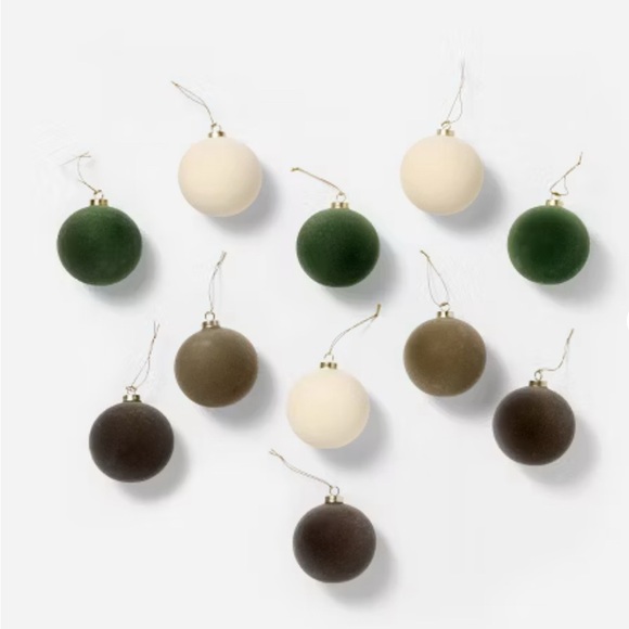 Set of 11 Velvet Decorative Ornaments - Threshold designed with Studio McGee - Picture 1 of 5
